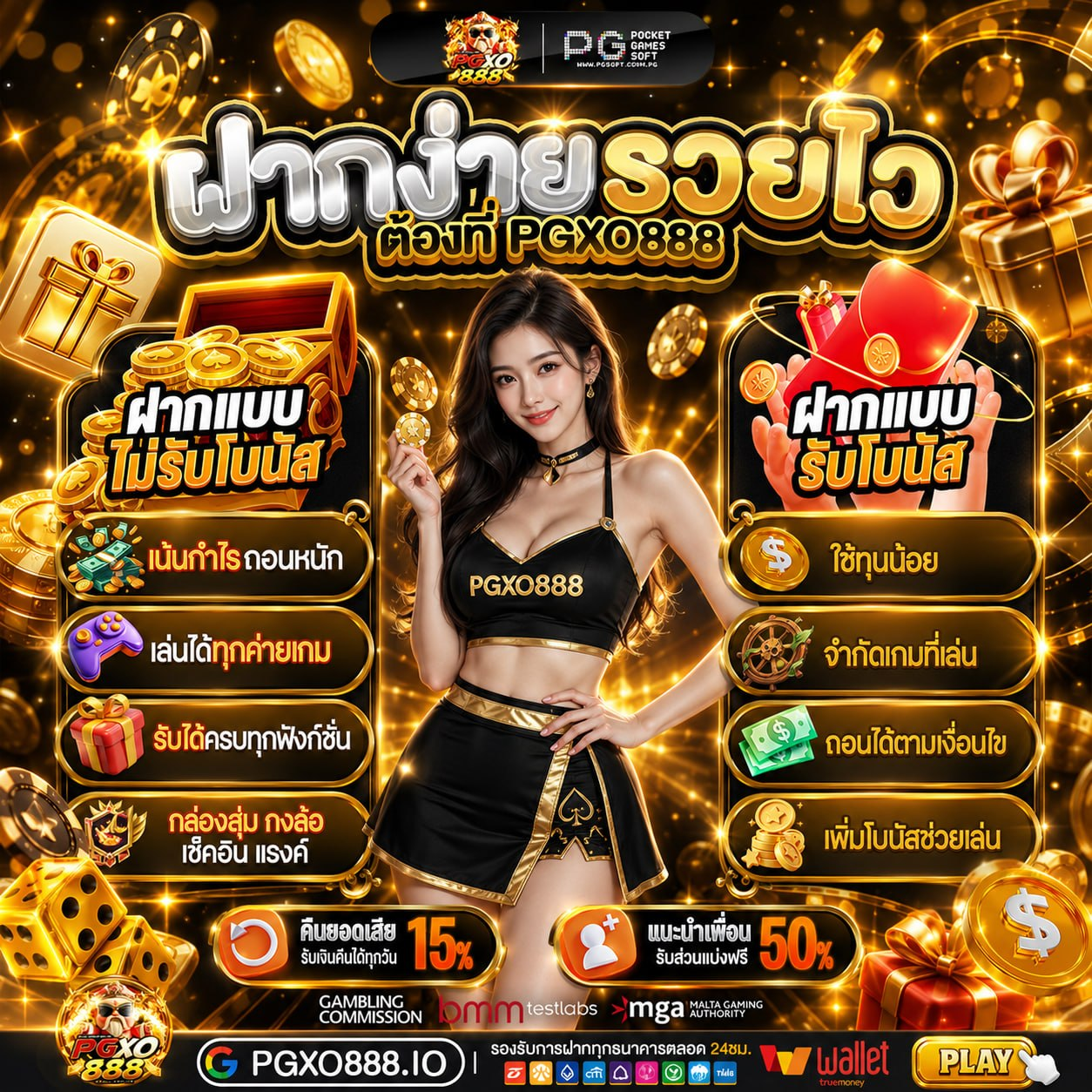 WALLET SLOT ฝาก 10 รับ 100 ฝากหลักสิบรับร้อยไปหมุนสล็อตให้มันส์สะใจ